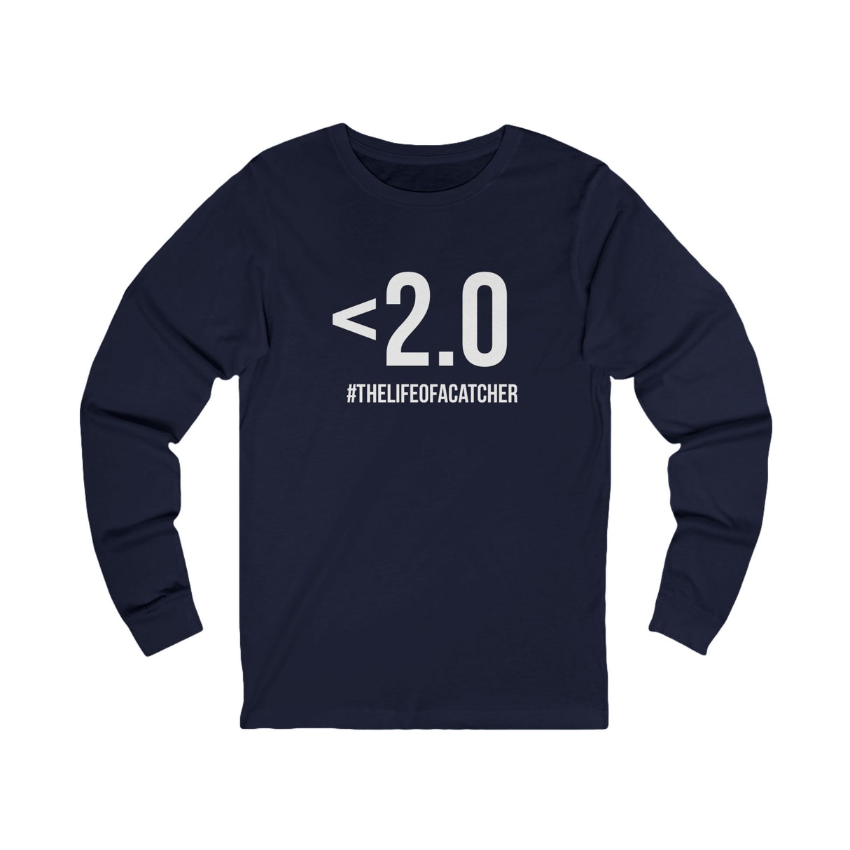 Drop Your Pop <2.0 Unisex Jersey Long Sleeve Tee - Navy