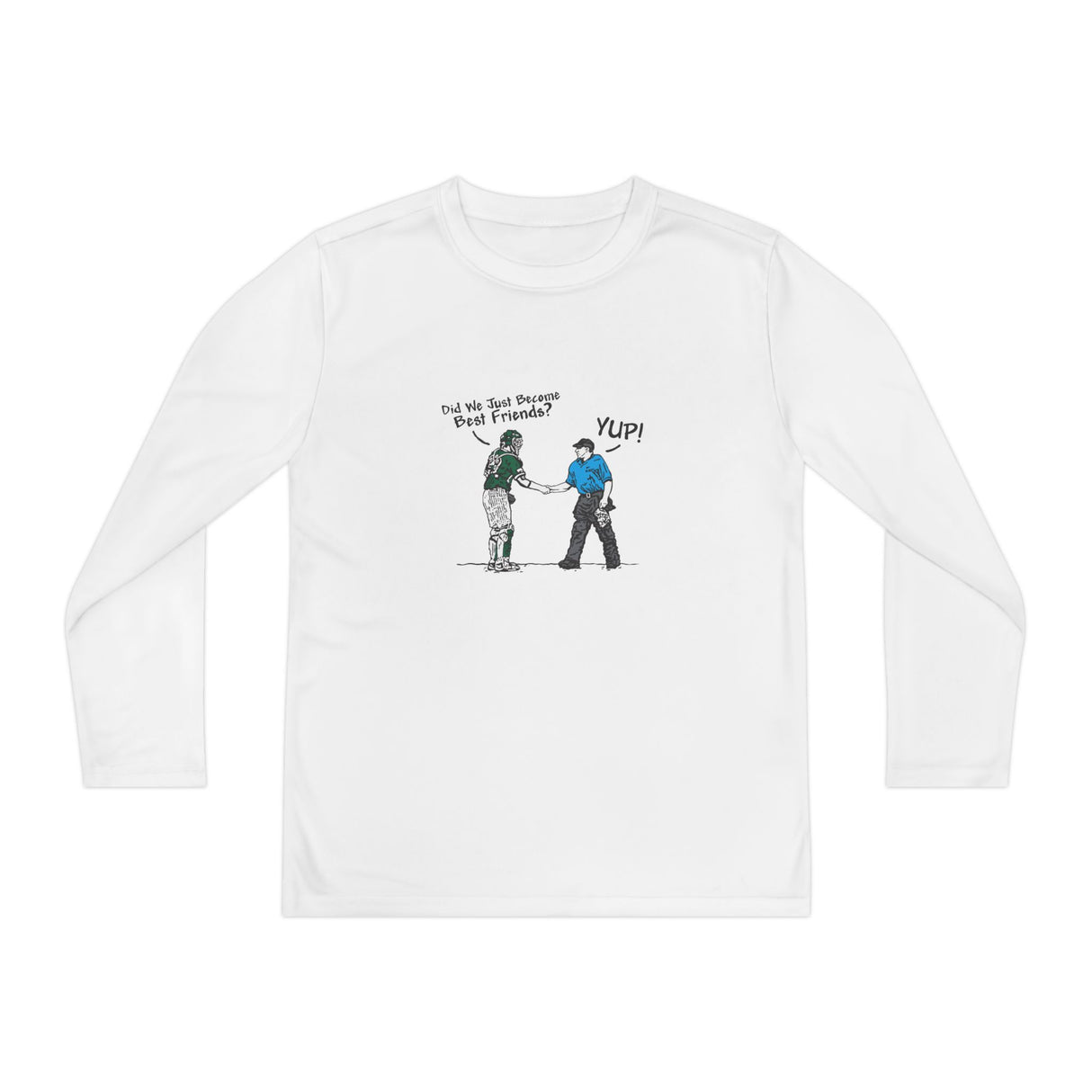 Best Friends Youth Long Sleeve T-Shirt - White