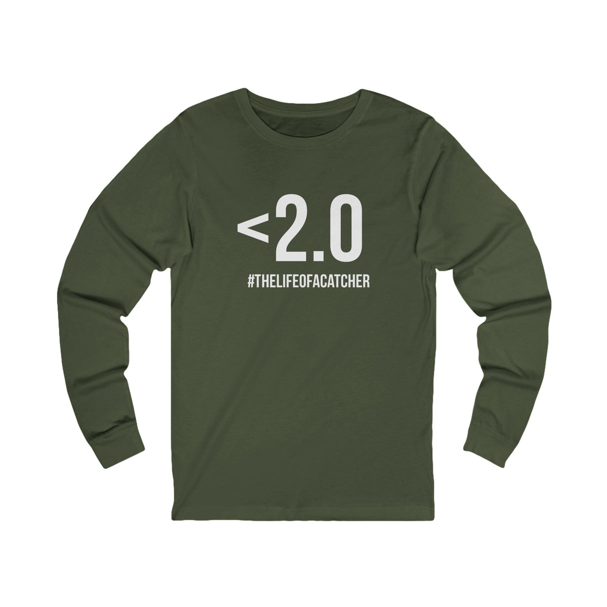 Drop Your Pop <2.0 Unisex Jersey Long Sleeve Tee - Military Green