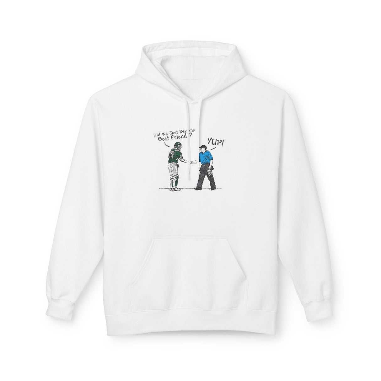 Best Friends Unisex Hoodie - White