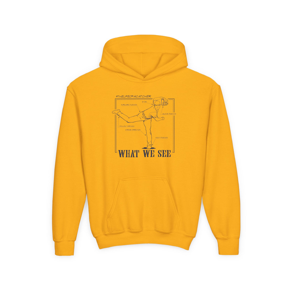 What We See Youth Hoodie Gold