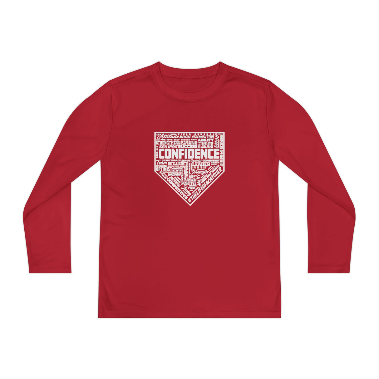Confidence Youth Long Sleeve T-Shirt - Red