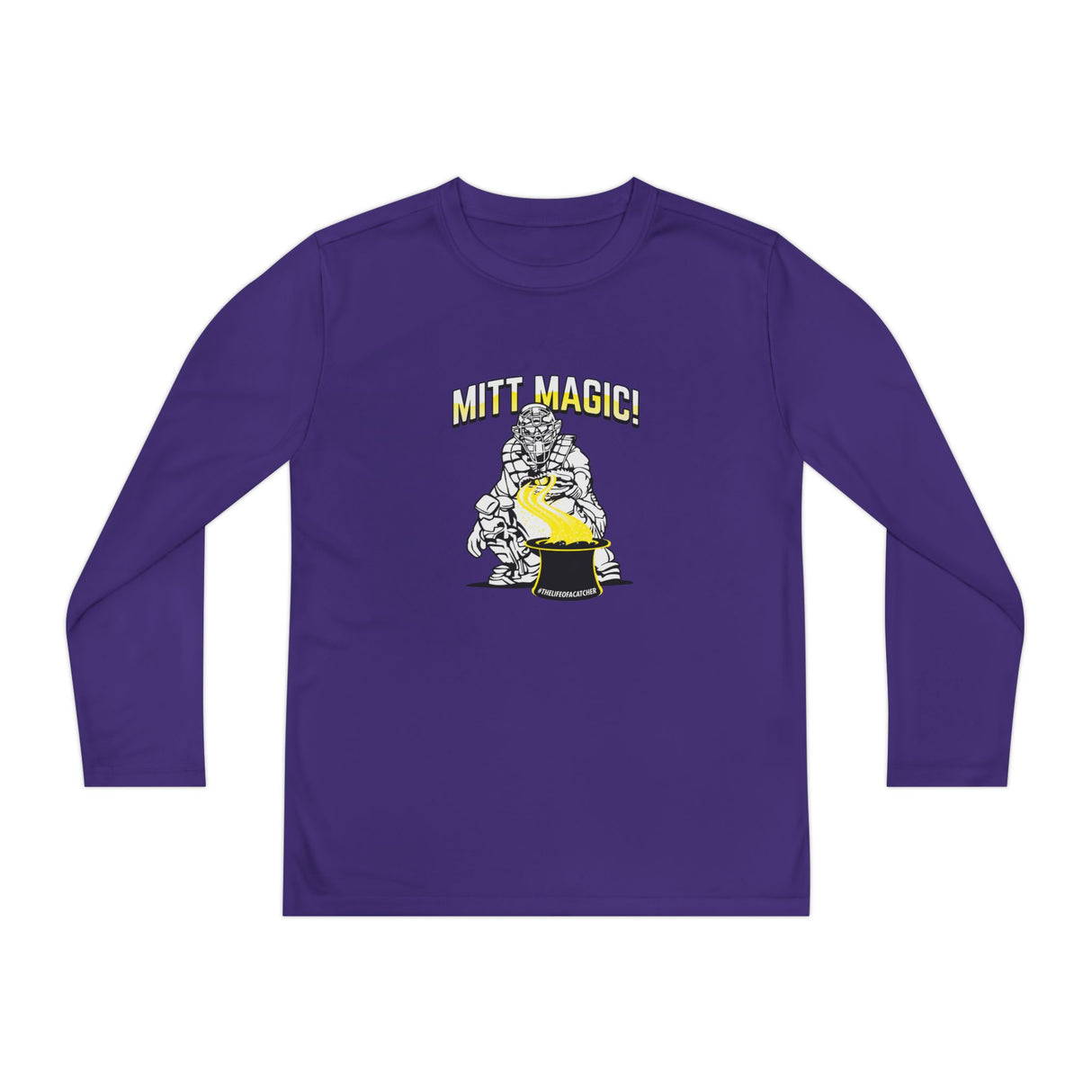 Mitt Magic Youth Long Sleeve T-Shirt - Purple