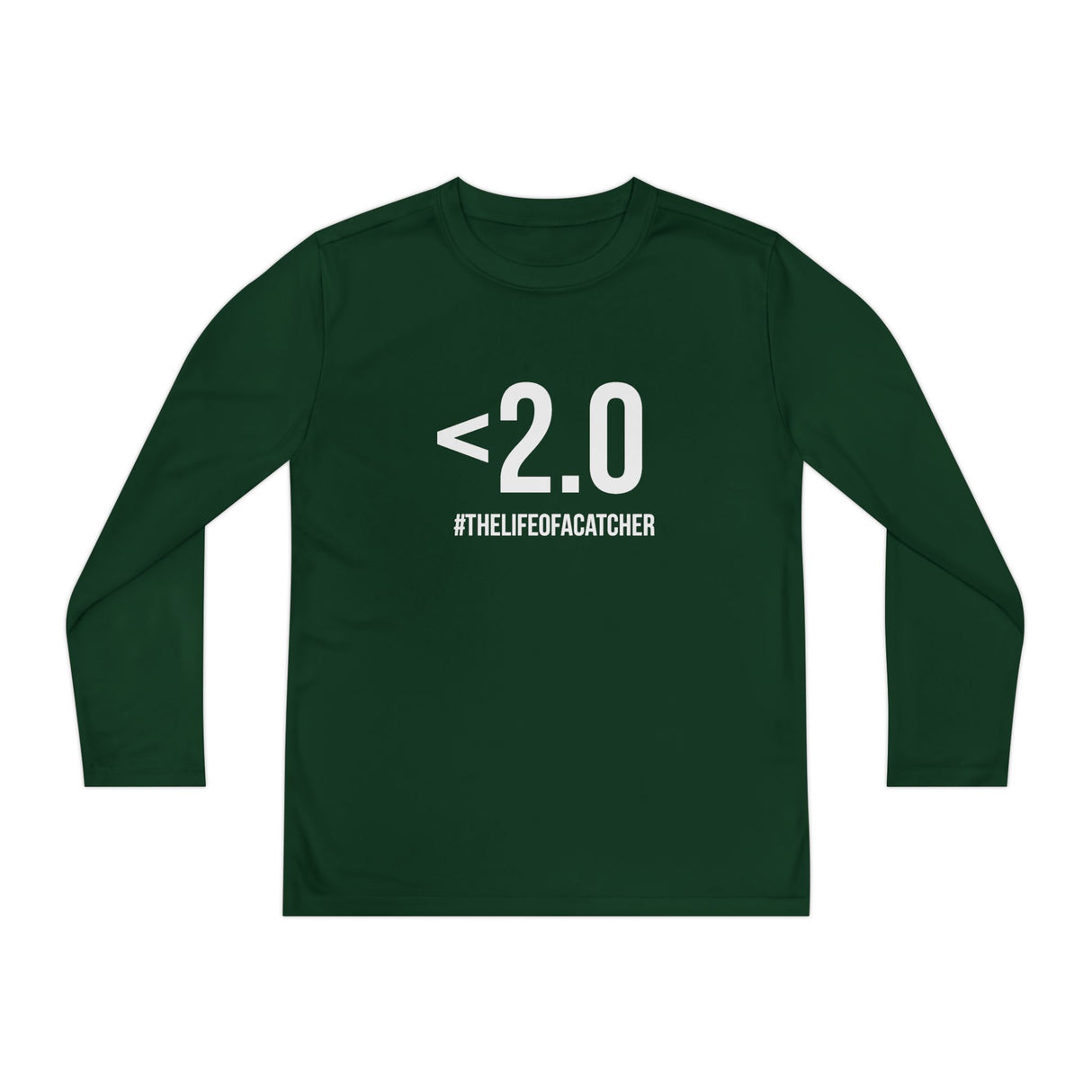 Drop Your Pop <2.0 Youth Long Sleeve T-Shirt - Forest Green Front