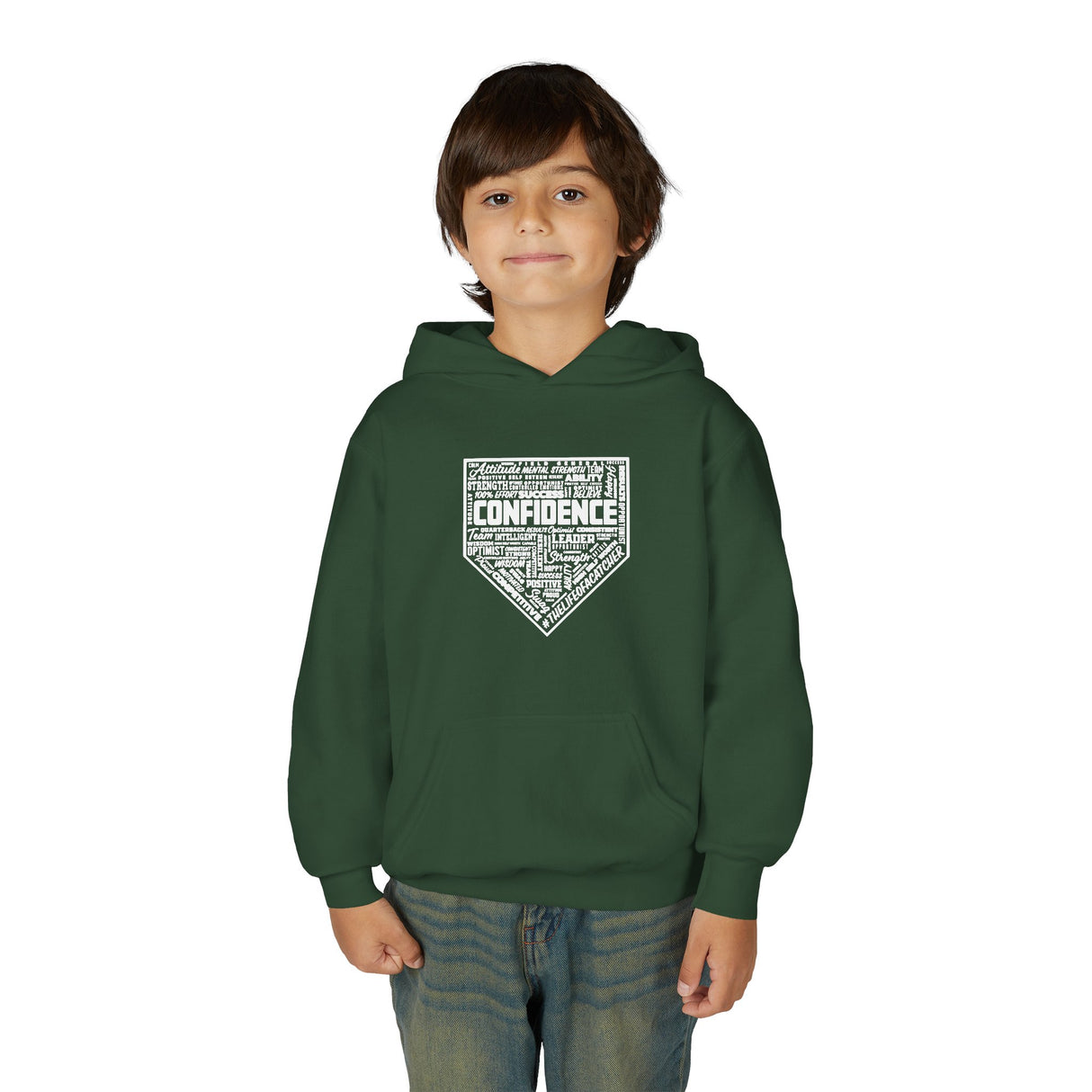 Confidence Youth Hoodie forest