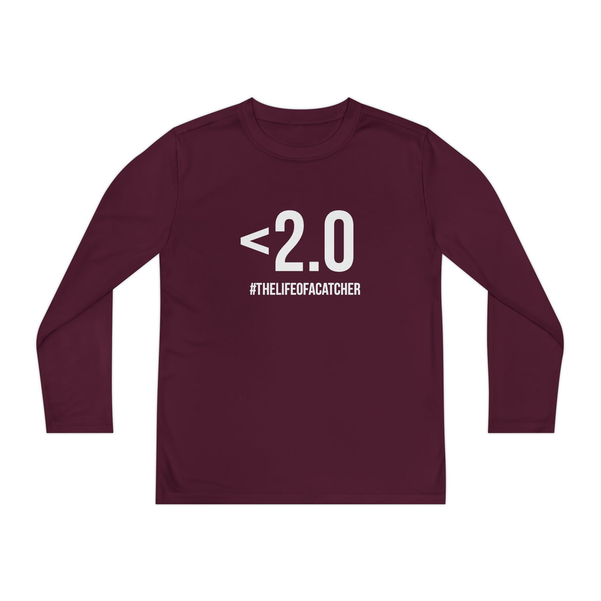 Drop Your Pop <2.0 Youth Long Sleeve T-Shirt - Maroon