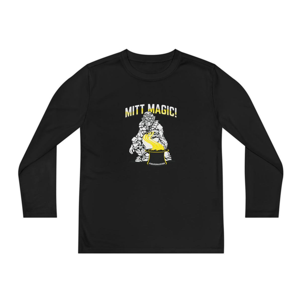 Mitt Magic Youth Long Sleeve T-Shirt - Black