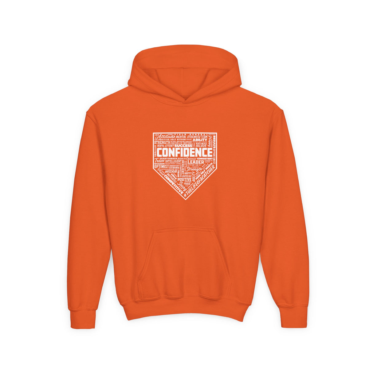 Confidence Youth Hoodie orange