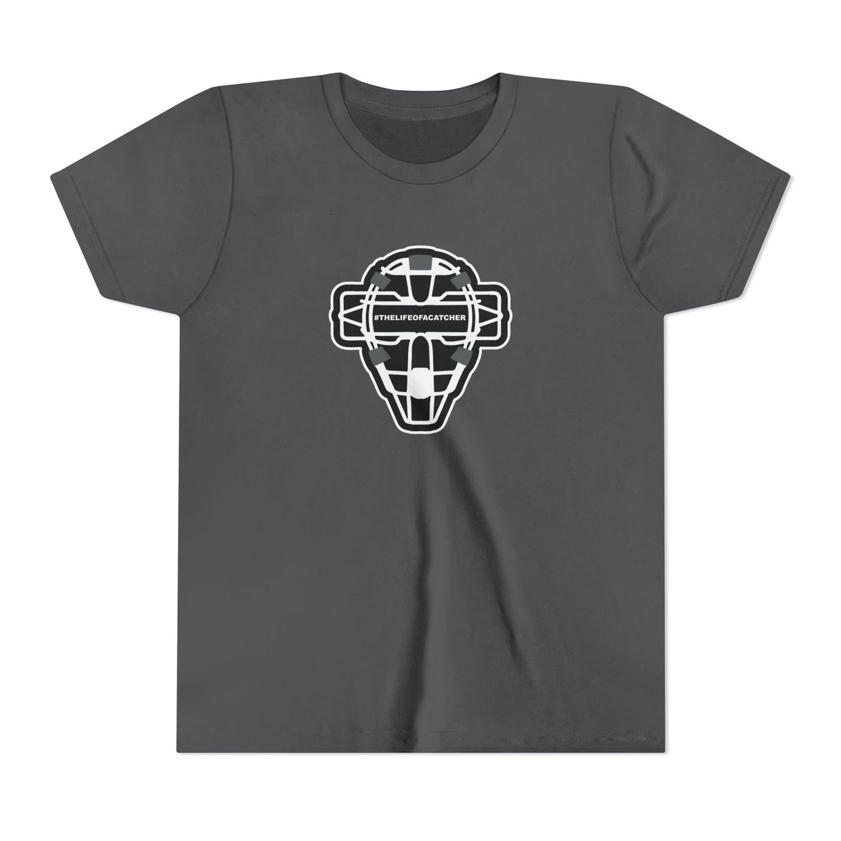 The Catching Guy Logo Mask Youth T-Shirt - Asphalt