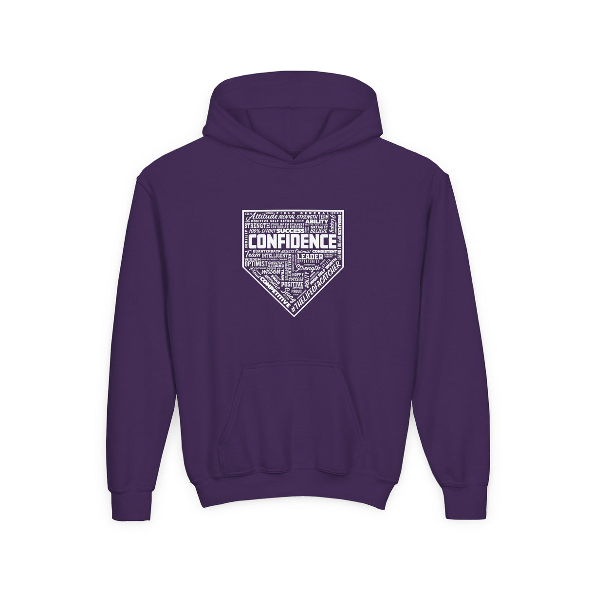 Confidence Youth Hoodie purple