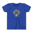 The Catching Guy Logo Mask Youth T-Shirt - Royal Front