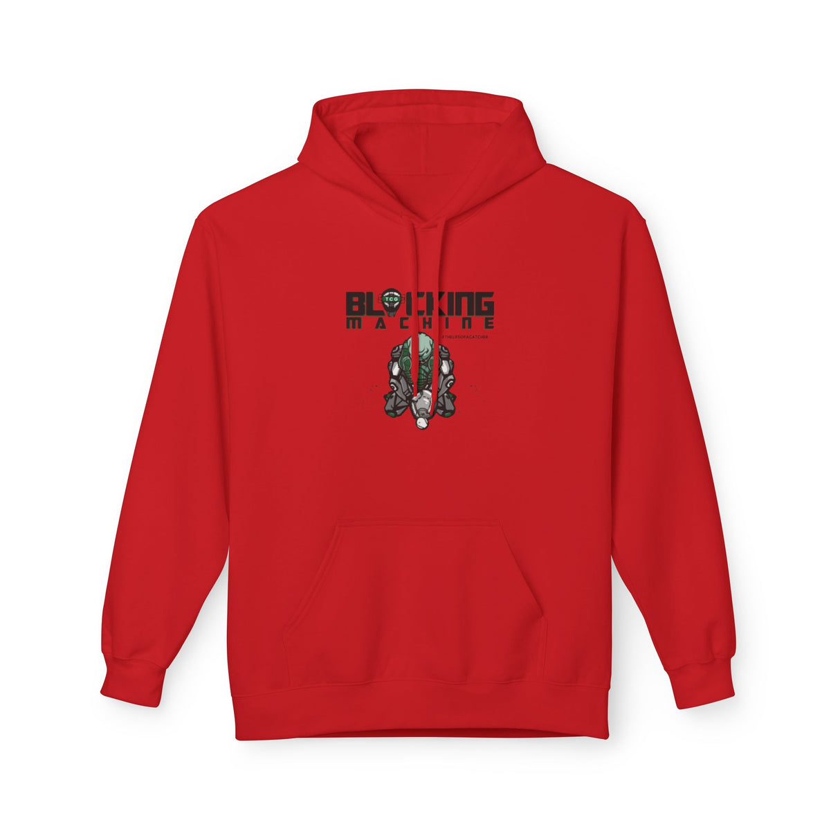 Blocking Machine Unisex Hoodie - Red