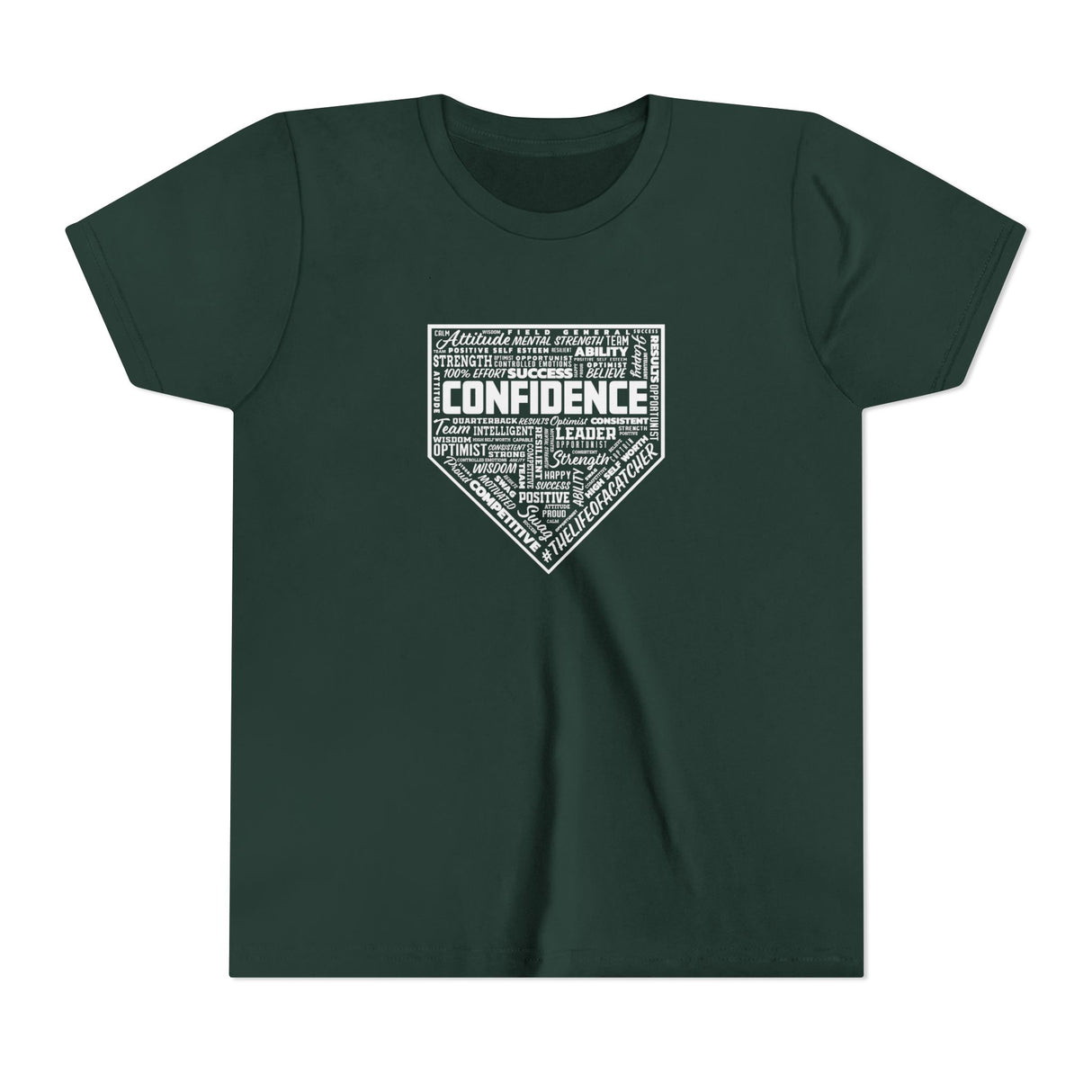 Confidence Youth T-Shirt - Forest Green