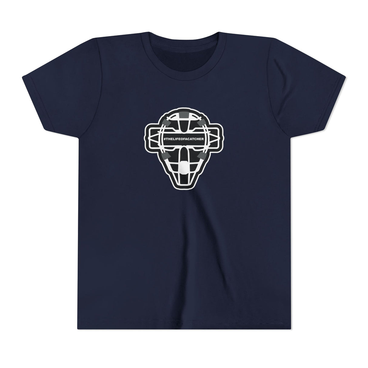 The Catching Guy Logo Mask Youth T-Shirt - Navy