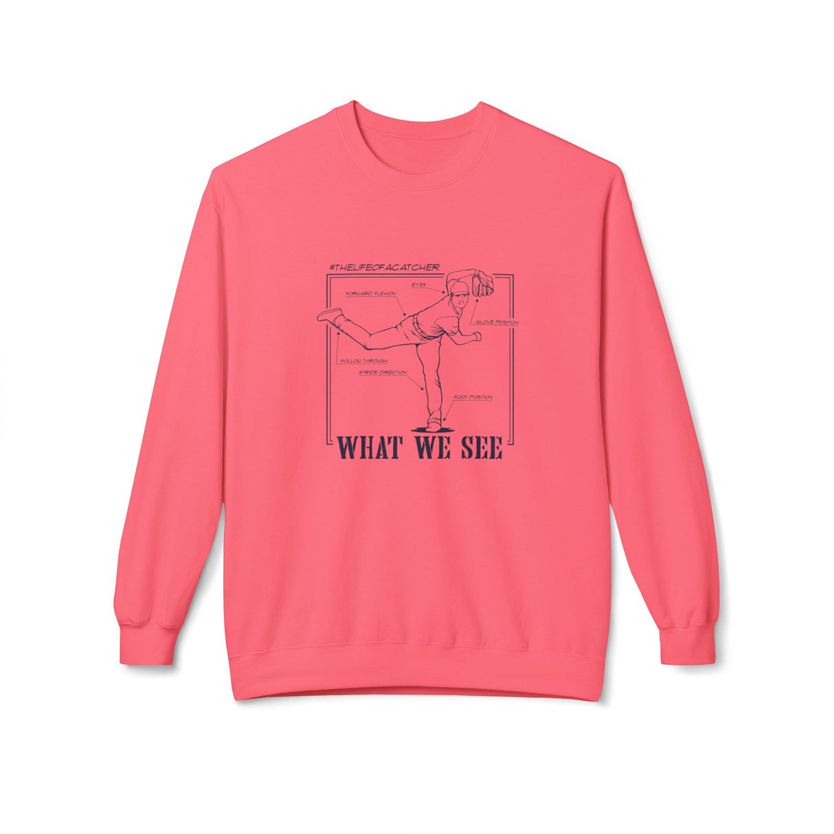 What We See Unisex Sweatshirt Pink Lemonade