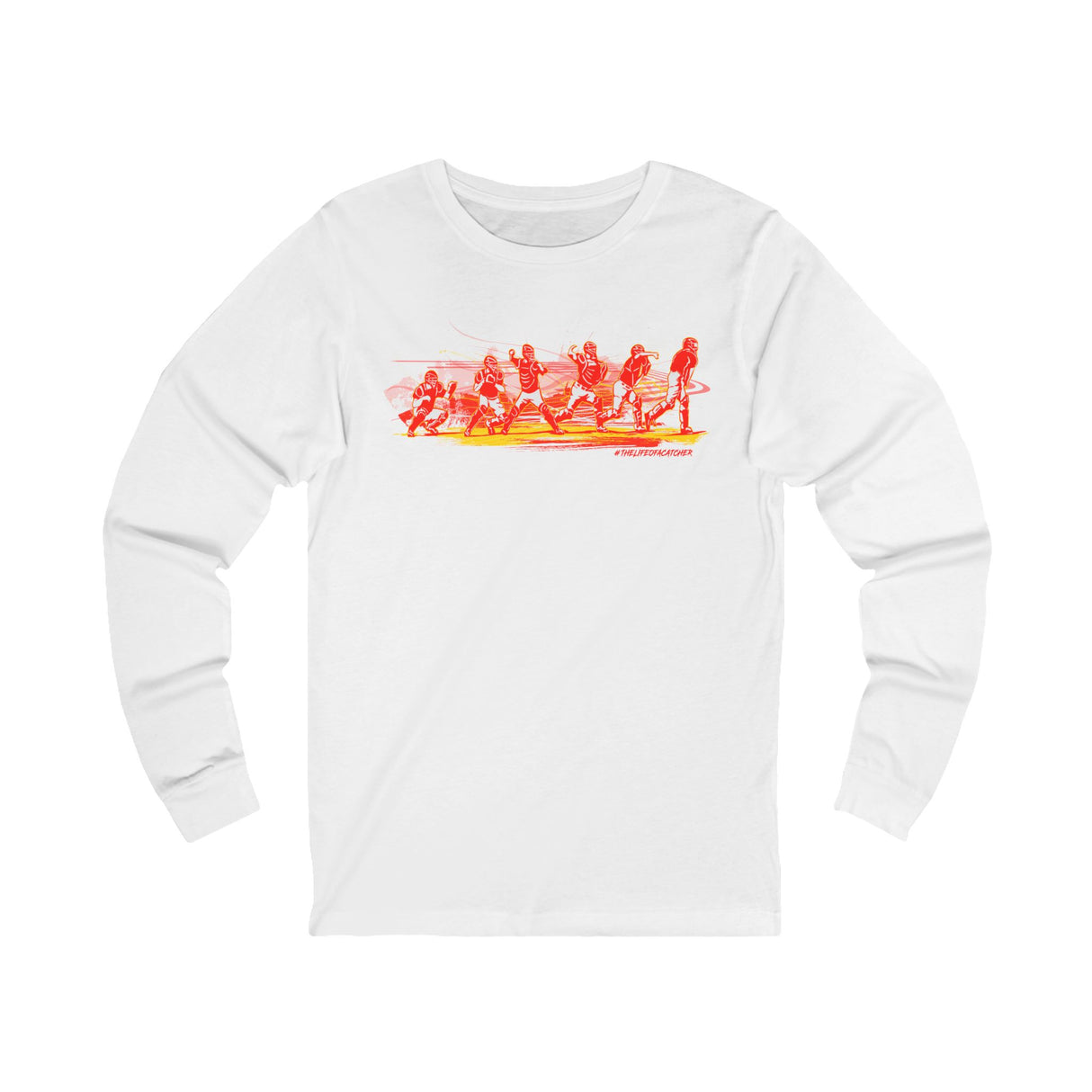 Flash Unisex Jersey Long Sleeve Tee white
