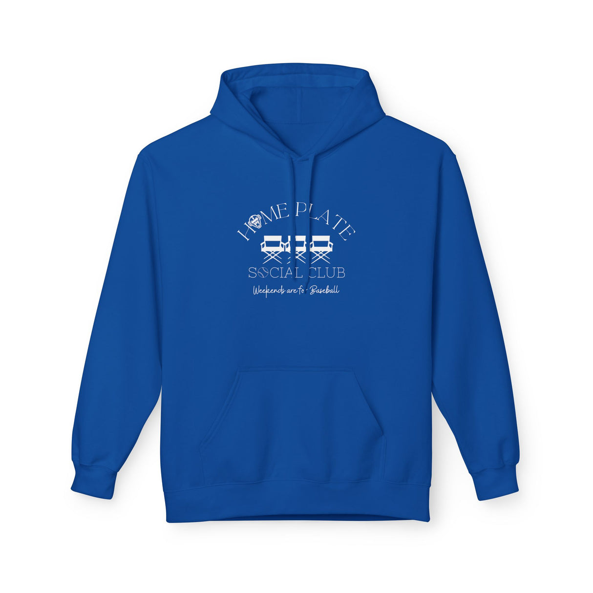 Home Plate Social Club Baseball Unisex Hoodie - Royal