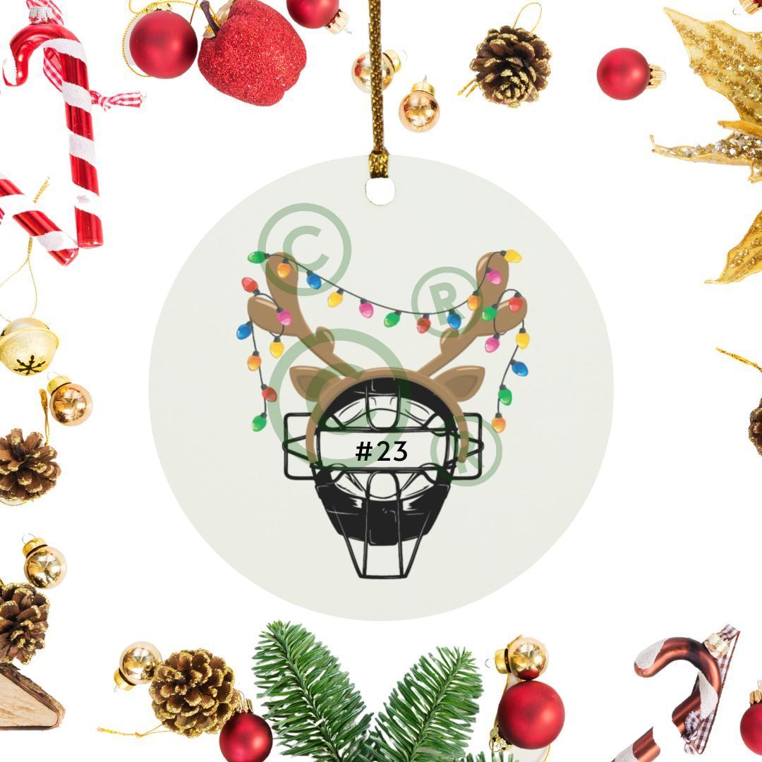 Baseball-Catching-Mask-Ornament-reindeer