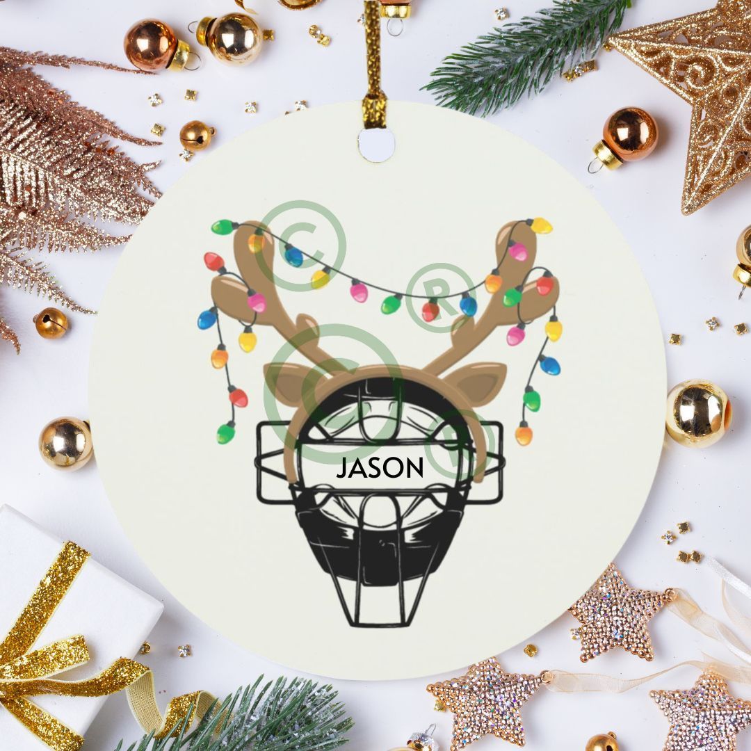 Baseball-Catching-Mask-Ornament