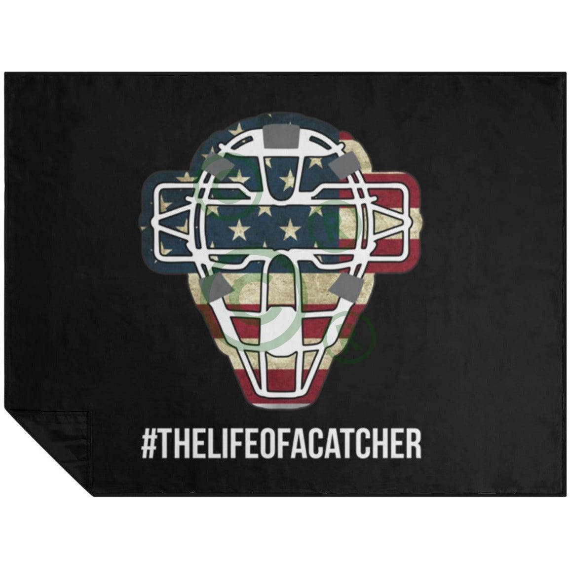 The Catching Guy Flag Baseball Catching Mask Premium Picnic 60x80 Blanket