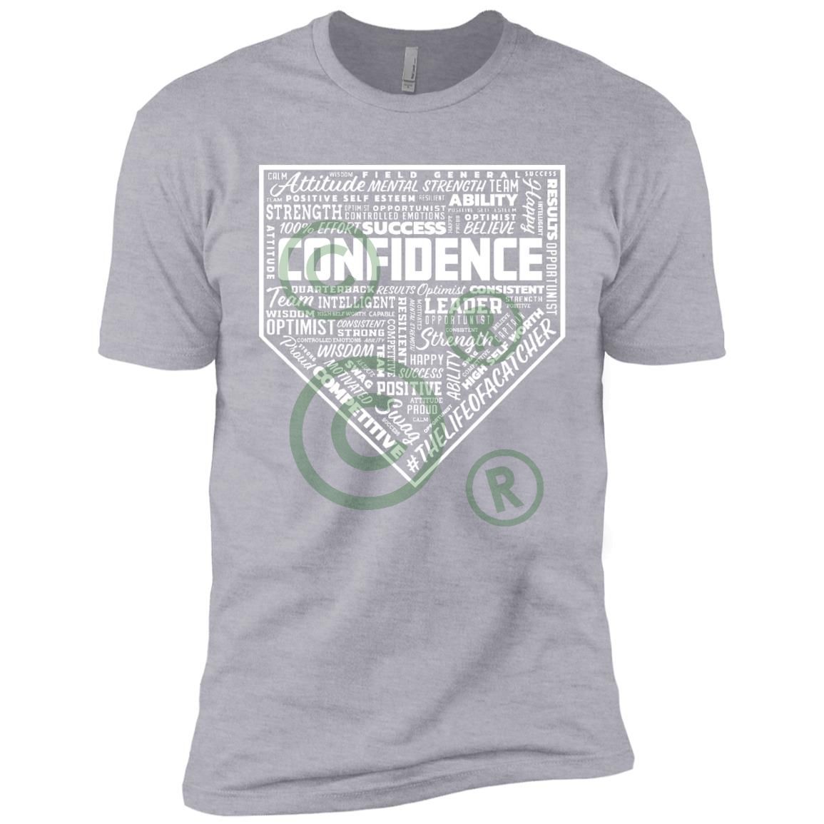 The Catching Guy Catcher Confidence Youth Tee in grey