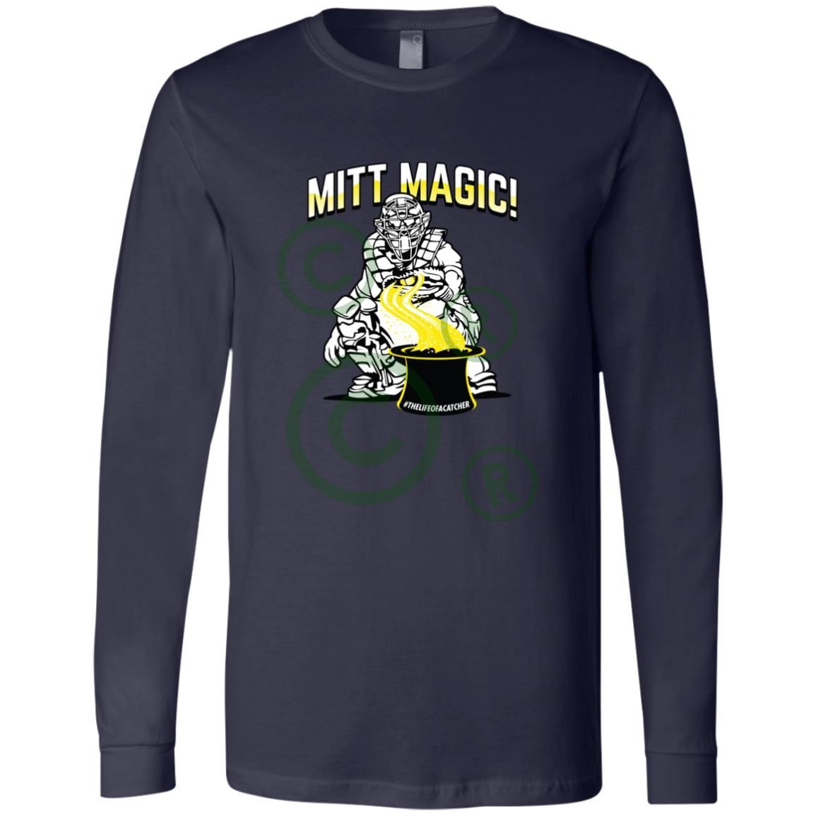 The Catching Guy Mitt Magic Men's Jersey Tee navy