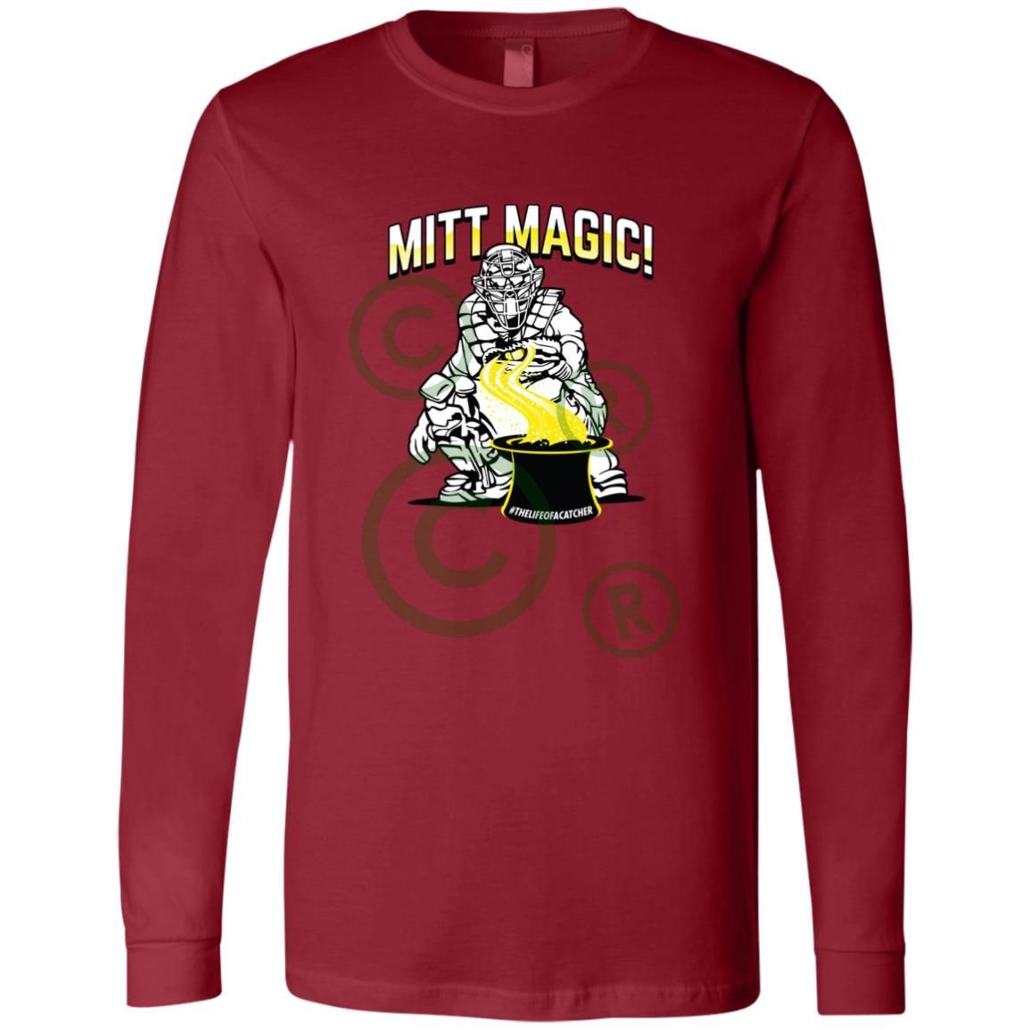 The Catching Guy Mitt Magic Men's Jersey Tee red