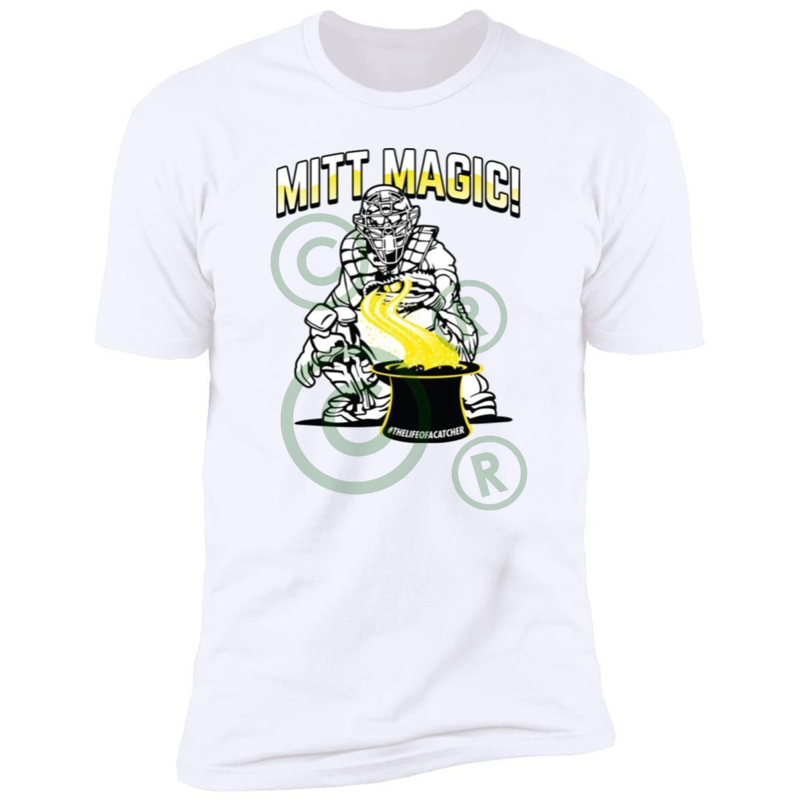 The Catching Guy Mitt Magic Tee white