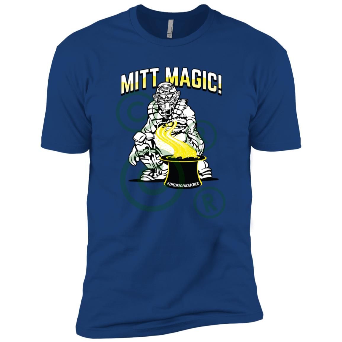 The Catching Guy Mitt Magic Youth Tee blue