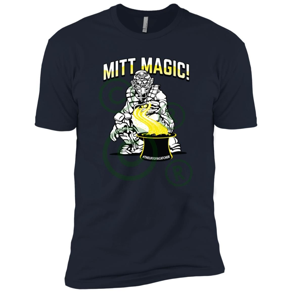 The Catching Guy Mitt Magic Youth Tee navy