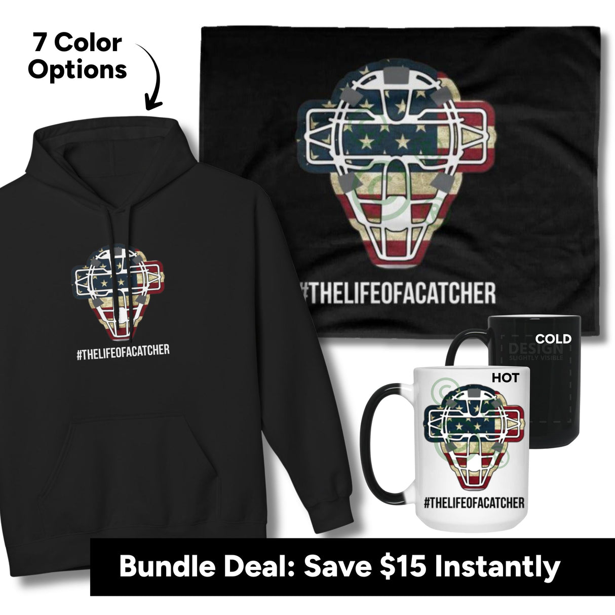 Warm-Up Bundle: American Flag Catching Mask