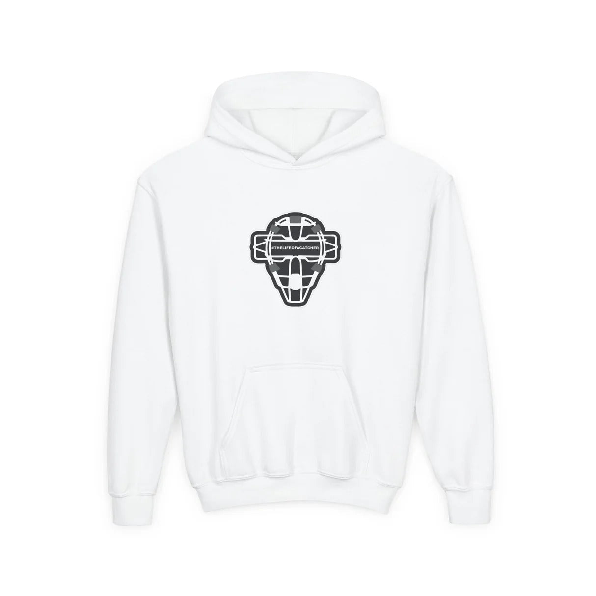 catching mask youth hoodie