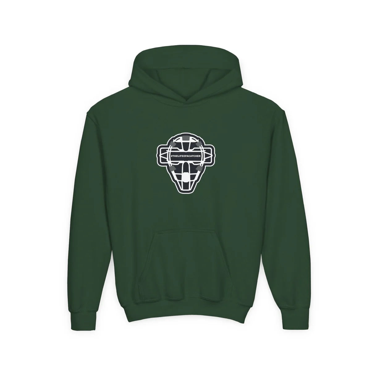catching mask youth hoodie