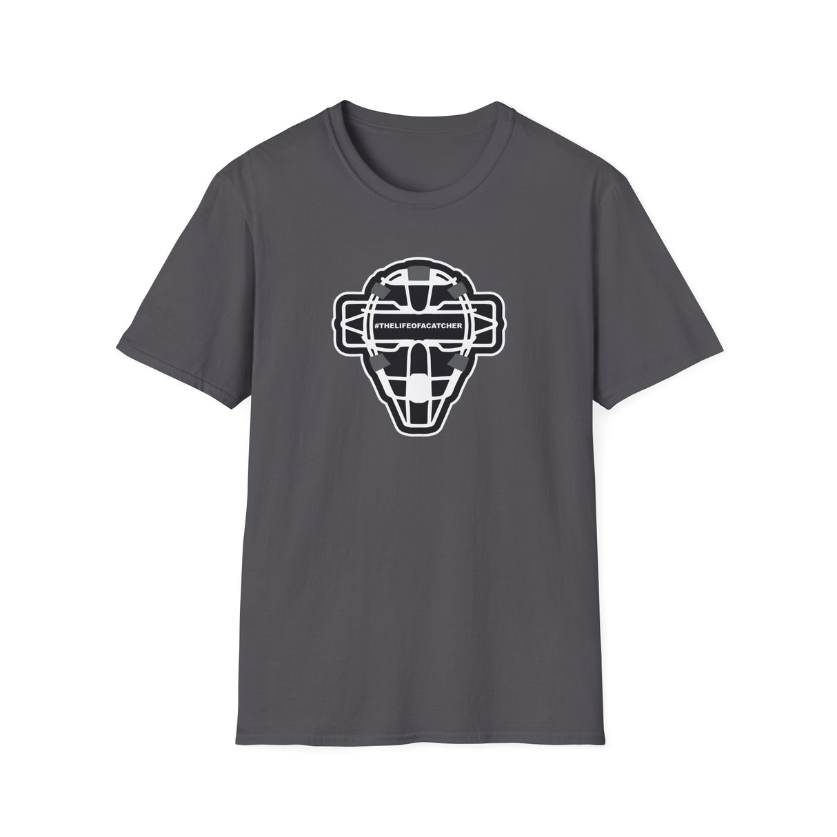 The Catching Guy Logo Mask Unisex T-Shirt - Charcoal