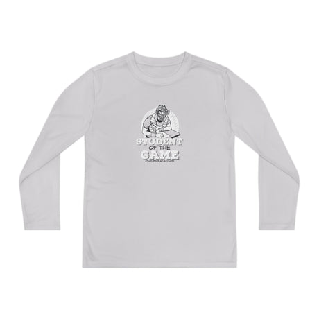 Student Of The Game Youth Long Sleeve T-Shirt silver