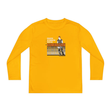 Domination Youth Long Sleeve T-Shirt gold