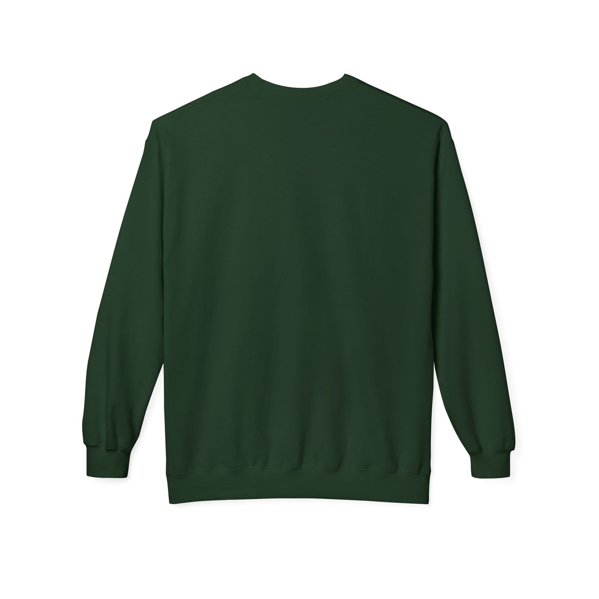 Ugly Christmas Sweater Catcher's Mask Reindeer Unisex Sweatshirt - Forest Green Back