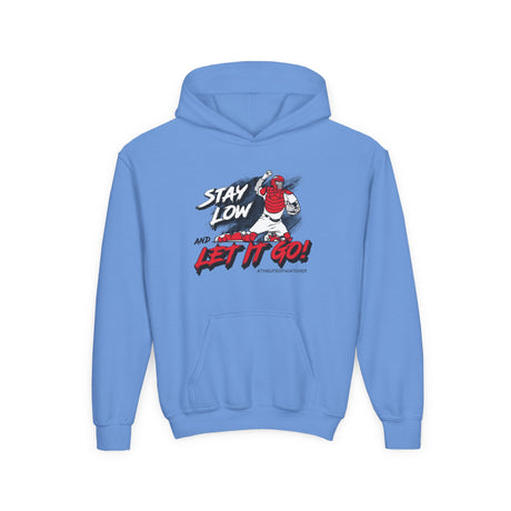 Stay Low & Let It Go Youth Hoodie Carolina Blue