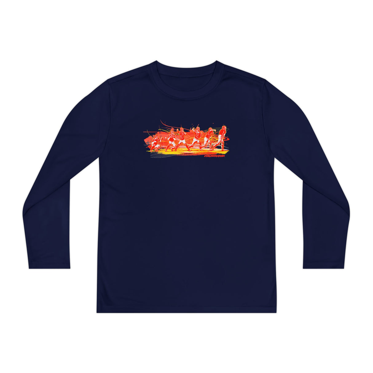 Flash Youth Long Sleeve T-Shirt navy