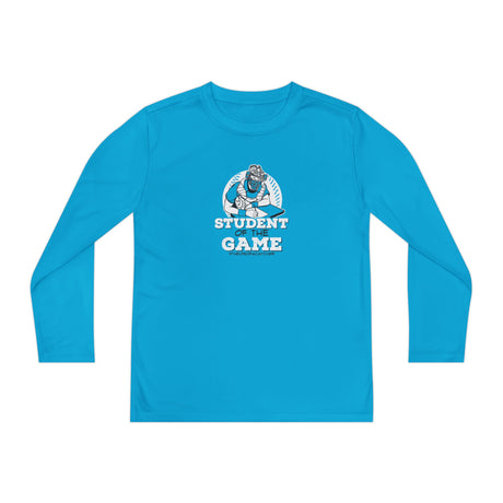 Student Of The Game Youth Long Sleeve T-Shirt atomic blue