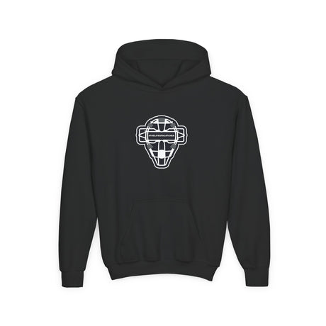 The Catching Guy Logo Mask Youth Hoodie black
