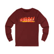 Flash Unisex Jersey Long Sleeve Tee maroon