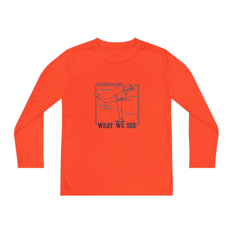 What We See Youth Long Sleeve T-Shirt Neon Orange