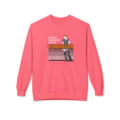 domination unisex sweatshirt hot pink