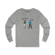 Best Friends Unisex Jersey Long Sleeve Tee - Grey Front