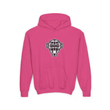 The Catching Guy Logo Mask Youth Hoodie pink