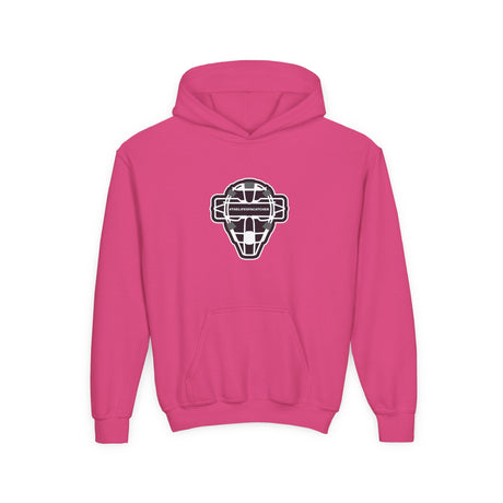 The Catching Guy Logo Mask Youth Hoodie pink