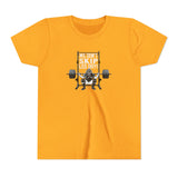 We Don't Skip Leg Day Youth T-Shirt - Gold