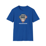 American Flag Mask Unisex T-Shirt - Royal