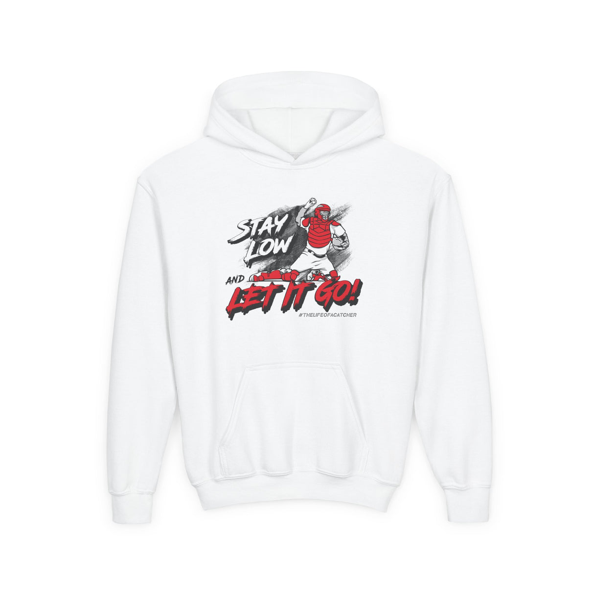 Stay Low & Let It Go Youth Hoodie White
